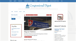 Desktop Screenshot of congressionaldigest.com